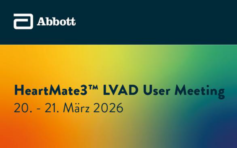 HeartMate3 LVAD User Meeting am 20. und 21. März 2026 in Frankfurt/Main