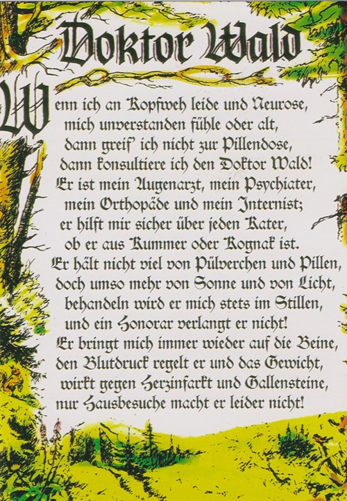 Postkarte Dr. Wald