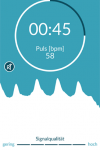 Die Messung dauert eine Minute... Heartbeats App - Dauer der Messung